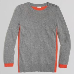J Crew Factory colorblock‎ elbow patch sweater